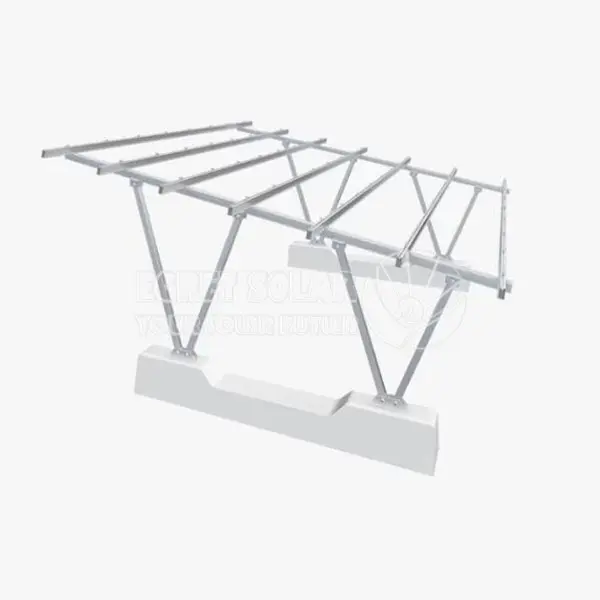 Double V-column Solar Carport Mounting System