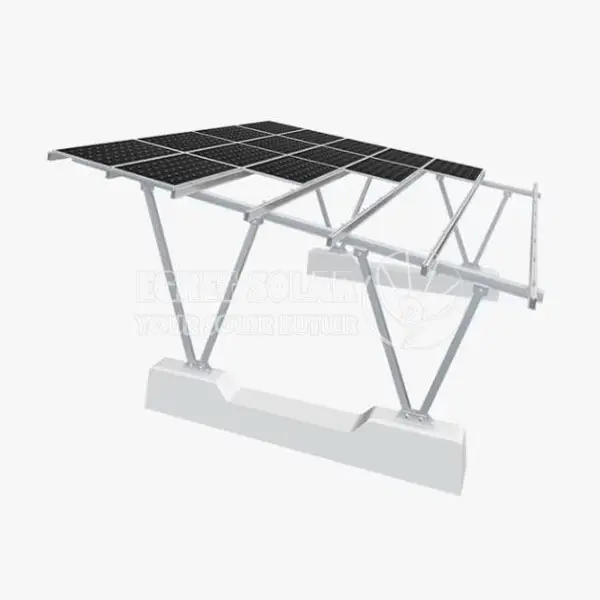 Double V-column Solar Carport