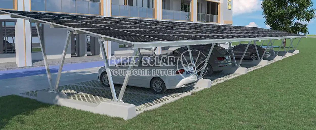 Aluminum solar carport