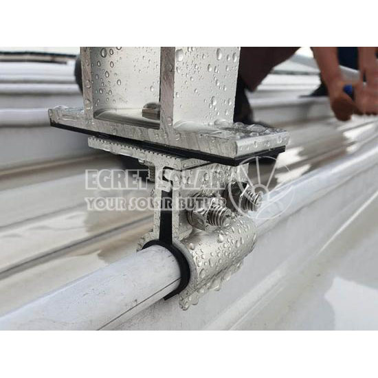 Nonpenetrating Kalzip Round Seam Metal Sheet Roof Clamp