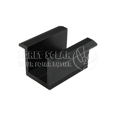 Solar Mounting Panel Mid Clamp with Black Anodized